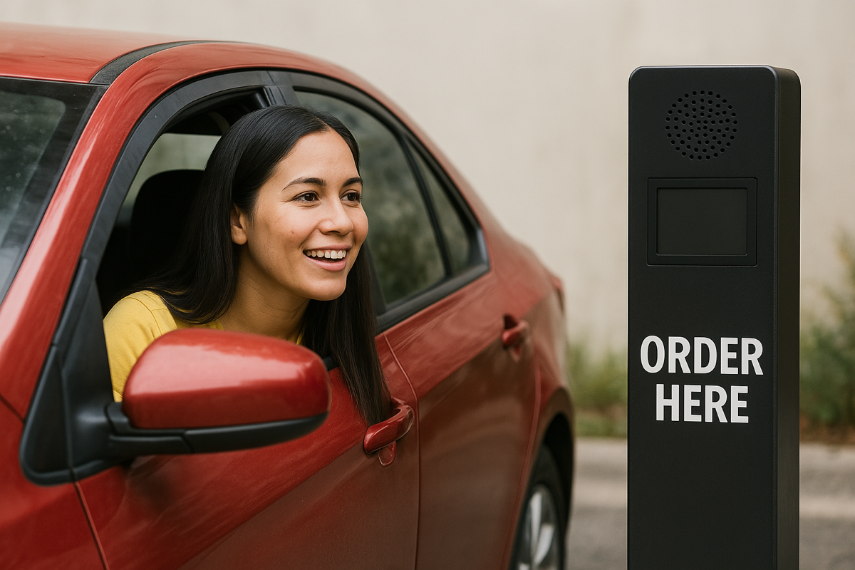 Drive-thru ordering flow