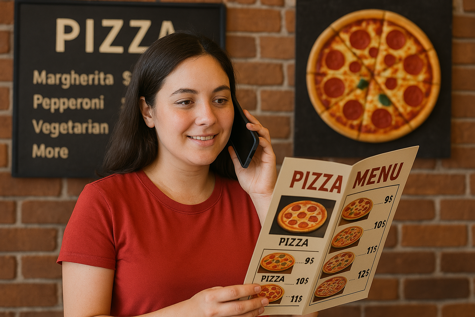 Phone ordering voice AI system diagram
